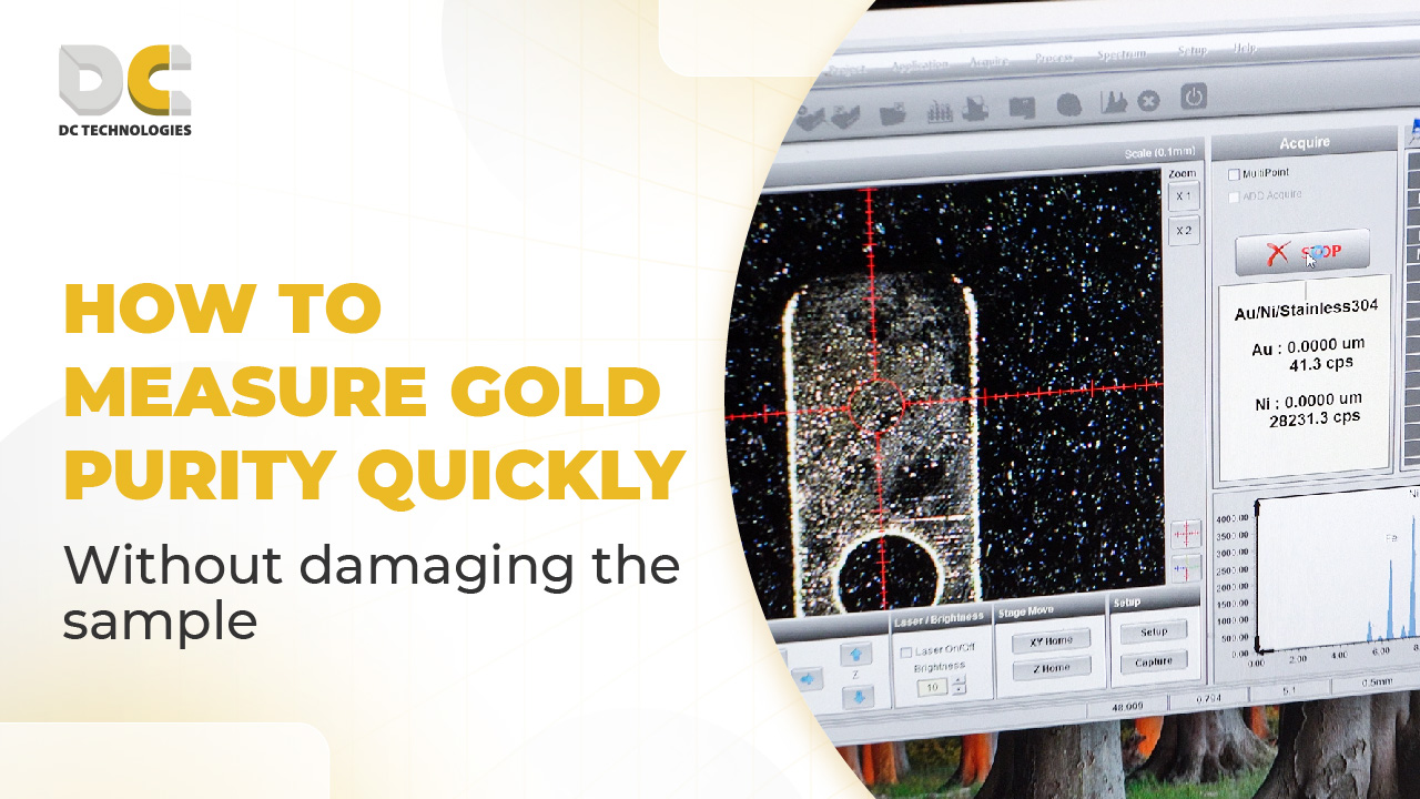 How to measure gold purity quickly without damaging the sample
